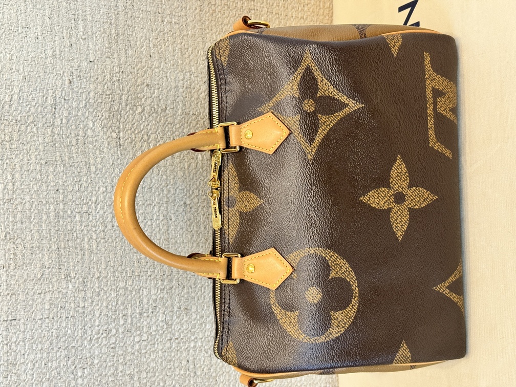 100 Original Louis Vuitton Speedy 30 Bandouliere Giant Reverse